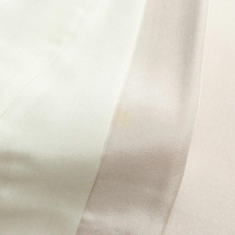 訪問着 綸子 絞り 正絹 古典柄 袷仕立て 身丈160cm 裄丈64.5cm 箔 共八掛 金彩 フォーマル 着物 サーモンピンク ピンク_画像18