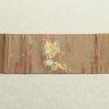 名古屋帯 太鼓柄 正絹 古典柄 名古屋仕立て 箔 帯 茶_画像15