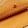 名古屋帯 太鼓柄 縮緬 正絹 幾何学柄・抽象柄 名古屋仕立て 帯 黄・黄土色_画像6