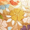 袋帯 六通柄 振袖用 正絹 花柄 桜 箔 金糸 帯 橙_画像5