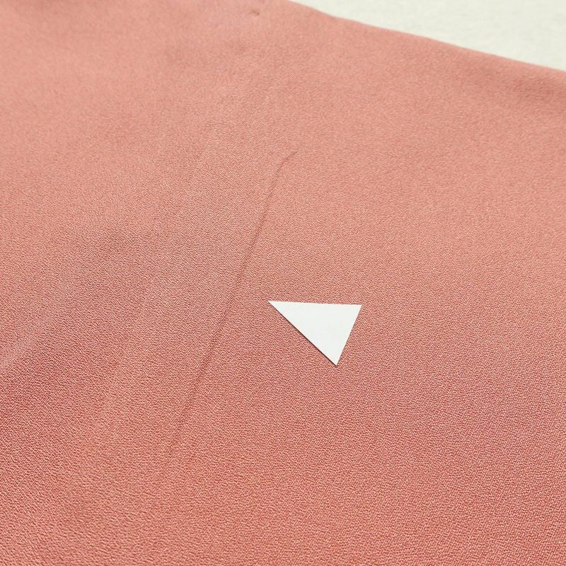 付け下げ 正絹 花柄 袷仕立て 身丈168.5cm 裄丈68cm 箔 フォーマル 着物 ピンク_画像19