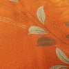 小紋 ポリエステル 木の葉・植物柄 袷仕立て 身丈163.5cm 裄丈65cm 橙_画像7