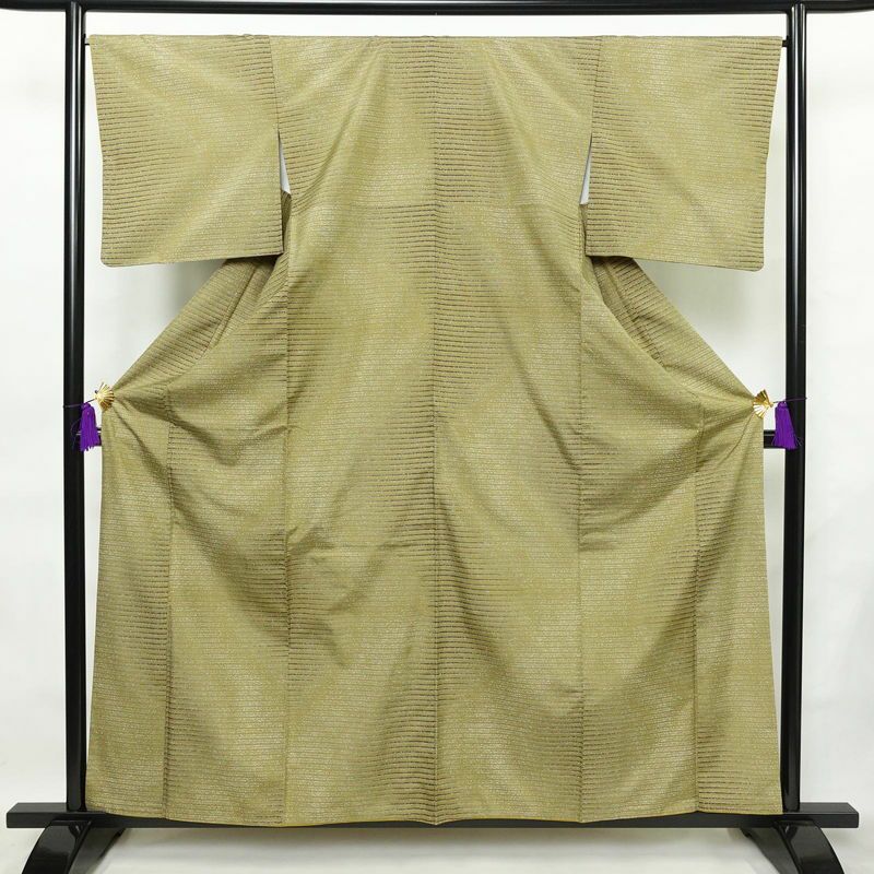 大島紬 良品 証紙なし しつけ糸付き 正絹 古典柄 袷仕立て 身丈159cm