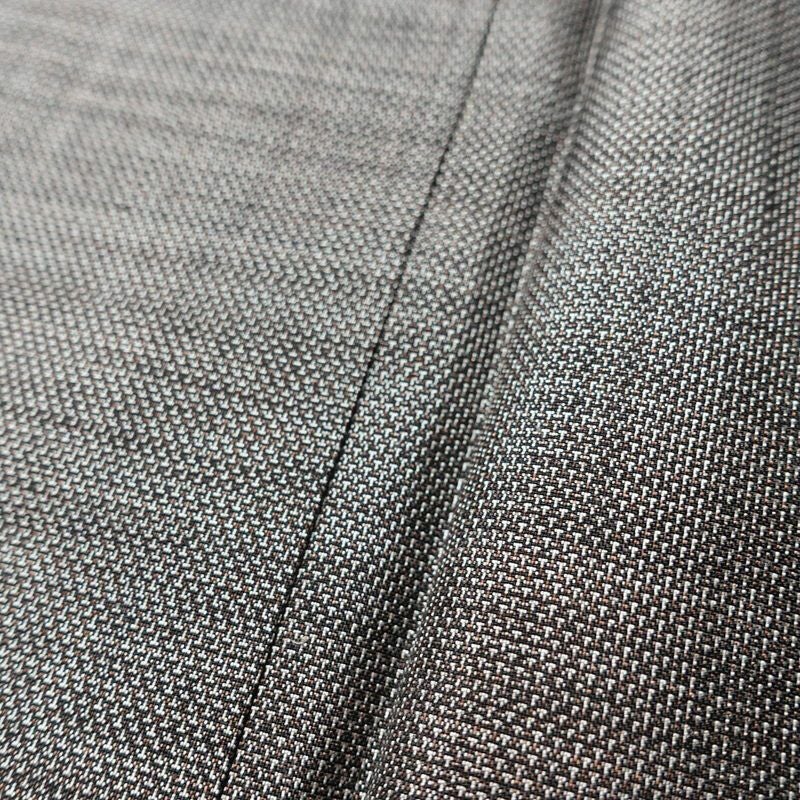 紬 良品 しつけ糸付き 正絹 その他の柄 袷仕立て 身丈156cm 裄丈62cm 着物 グレー_画像8