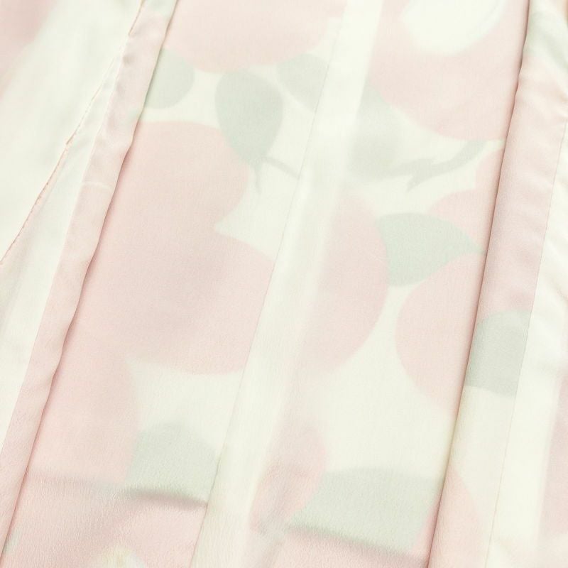 振袖 和風館 椿 良品 ポリエステル 花柄 袷仕立て 身丈167cm 裄丈69.5cm 着物 クリーム_画像17