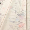 小紋 美品 しつけ糸付き 縮緬 正絹 花柄 袷仕立て 身丈159.5cm 裄丈63cm 着物 ピンク_画像5