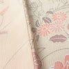 小紋 美品 しつけ糸付き 縮緬 正絹 花柄 袷仕立て 身丈159.5cm 裄丈63cm 着物 ピンク_画像10
