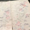小紋 美品 しつけ糸付き 縮緬 正絹 花柄 袷仕立て 身丈159.5cm 裄丈63cm 着物 ピンク_画像13