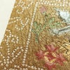 袋帯 纈幡織 辻が花 六通柄 良品 フォーマル用 正絹 木の葉・植物柄 箔 帯 多色使い_画像6