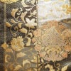 袋帯 六通柄 フォーマル用 正絹 木の葉・植物柄 箔 帯 金・銀_画像2