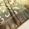 袋帯 六通柄 フォーマル用 正絹 木の葉・植物柄 箔 帯 金・銀_画像21