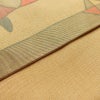 袋帯 明日香 六通柄 良品 一般用 正絹 花柄 帯 ベージュ_画像12