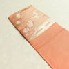 名古屋帯 六通柄 正絹 古典柄 名古屋仕立て 箔 帯 ピンク_画像18