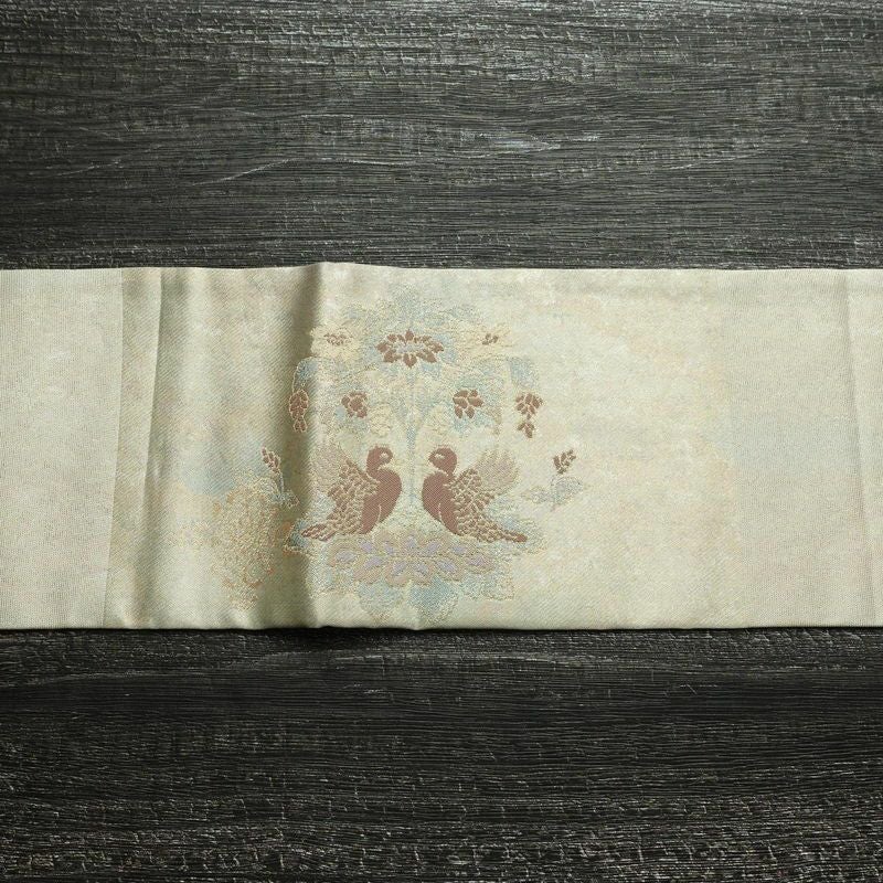 名古屋帯 太鼓柄 正絹 人物・動物柄 名古屋仕立て 箔 金糸 金・銀_画像13