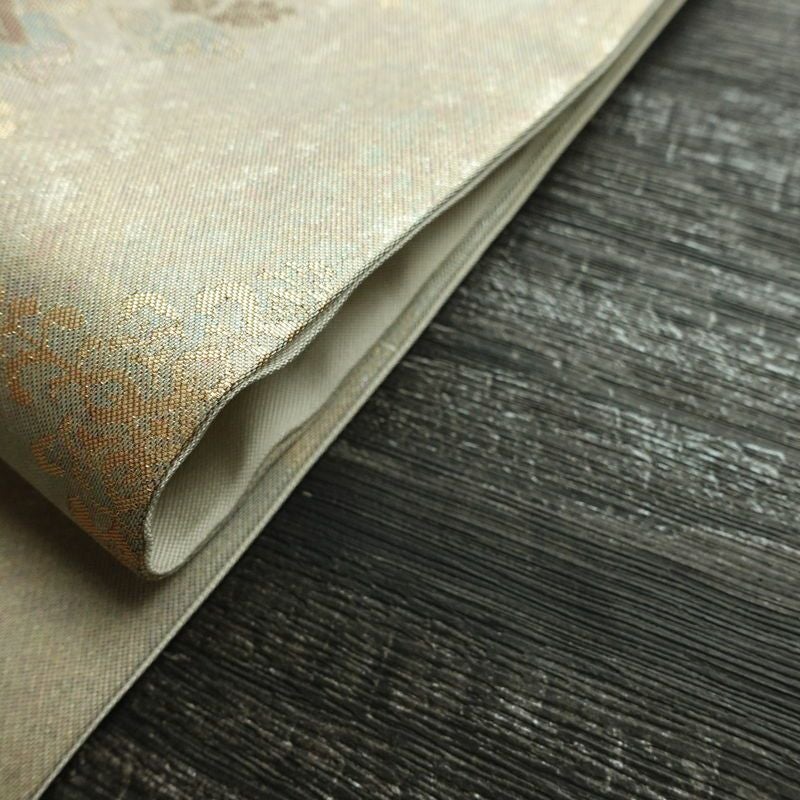 名古屋帯 太鼓柄 正絹 人物・動物柄 名古屋仕立て 箔 金糸 金・銀_画像18