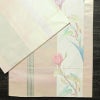 袋帯 太鼓柄 オーロラ箔 フォーマル用 正絹 花柄 箔 銀糸 ピンク_画像13