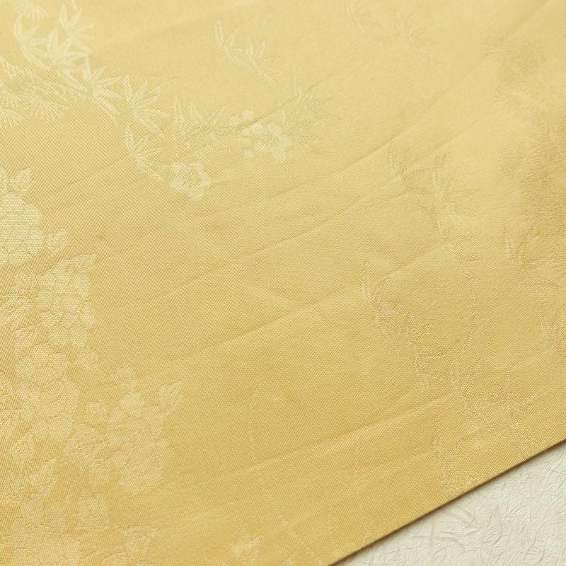 袋帯 六通柄 西陣織 証紙あり フォーマル用 正絹 古典柄 帯 茶屋ケ辻 黄・黄土色_画像15