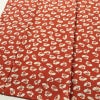 小紋 良品 縮緬 総柄 ポリエステル 花柄 袷仕立て 身丈164cm 裄丈64.5cm 着物 赤・朱_画像5