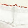 小紋 良品 縮緬 総柄 ポリエステル 花柄 袷仕立て 身丈164cm 裄丈64.5cm 着物 赤・朱_画像18