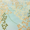 小紋 ポリエステル 木の葉・植物柄 袷仕立て 身丈164cm 裄丈66cm 着物 青・紺_画像6