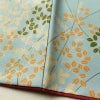 小紋 ポリエステル 木の葉・植物柄 袷仕立て 身丈164cm 裄丈66cm 着物 青・紺_画像9