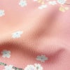 小紋 良品 ポリエステル 花柄 袷仕立て 身丈164.5cm 裄丈67.5cm 着物 ピンク_画像20