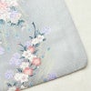 小紋 ポリエステル 花柄 袷仕立て 身丈159cm 裄丈65cm 着物 孔雀 グレー_画像15