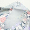 小紋 ポリエステル 花柄 袷仕立て 身丈159cm 裄丈65cm 着物 孔雀 グレー_画像17