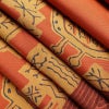 袋帯 六通柄 一般用 正絹 人物・動物柄 帯 橙_画像19