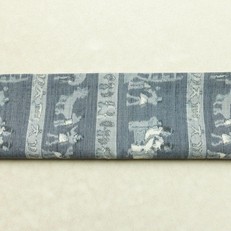 袋帯 六通柄 良品 一般用 正絹 人物・動物柄 帯 青・紺_画像13