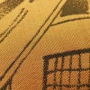 袋帯 六通柄 美品 一般用 正絹 幾何学柄・抽象柄 帯 黄・黄土色_画像5