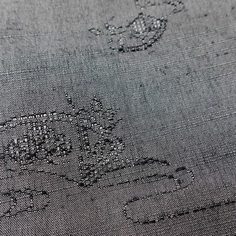 単衣 紬 正絹 古典柄 単衣仕立て 身丈157cm 裄丈63cm 一部しつけ糸付き 着物 紫・藤色_画像7