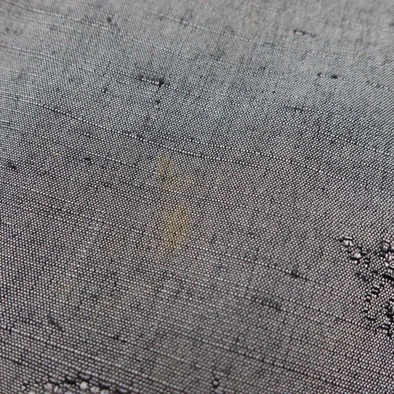 単衣 紬 正絹 古典柄 単衣仕立て 身丈157cm 裄丈63cm 一部しつけ糸付き 着物 紫・藤色_画像13