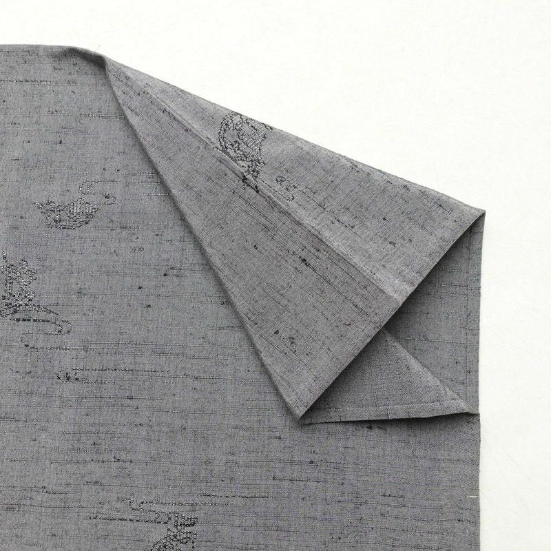 単衣 紬 正絹 古典柄 単衣仕立て 身丈157cm 裄丈63cm 一部しつけ糸付き 着物 紫・藤色_画像15