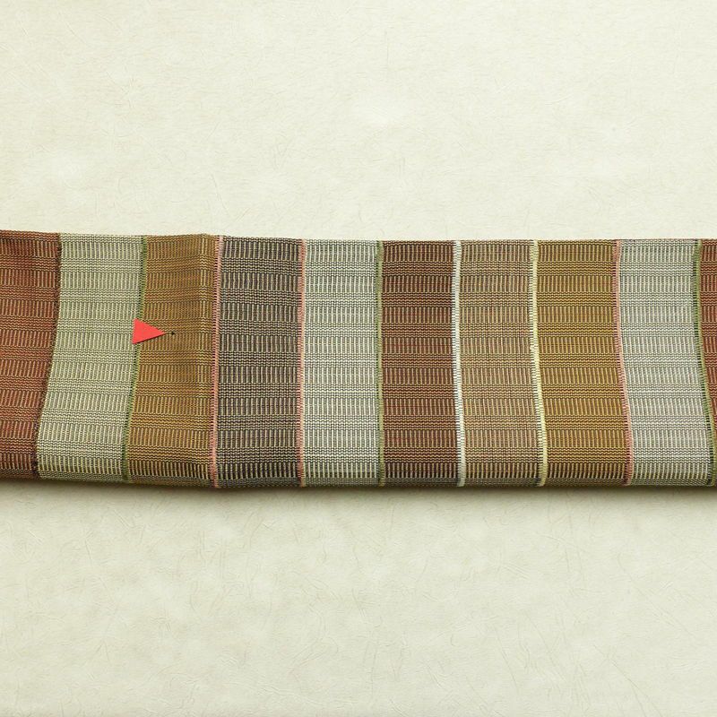 袋帯 六通柄 良品 フォーマル用 正絹 その他の柄 箔 金糸 帯 茶_画像14