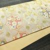 袋帯 六通柄 フォーマル用 正絹 古典柄 箔 金糸 梅 菊 帯 ピンク_画像11