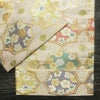 袋帯 六通柄 フォーマル用 正絹 古典柄 箔 金糸 梅 菊 帯 ピンク_画像13