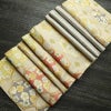 袋帯 六通柄 フォーマル用 正絹 古典柄 箔 金糸 梅 菊 帯 ピンク_画像19