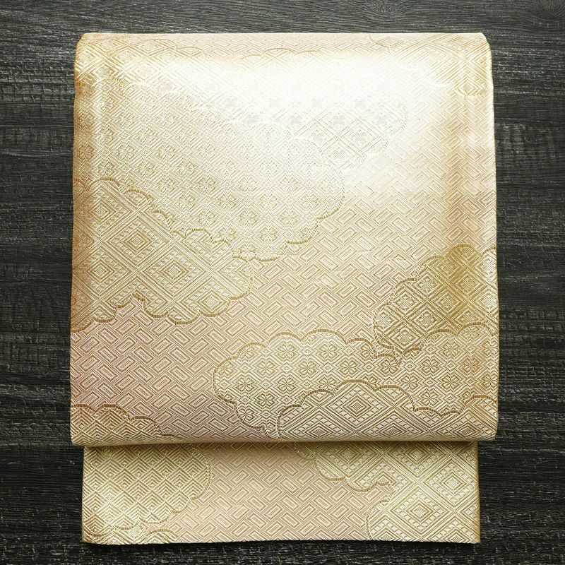 袋帯 六通柄 良品 フォーマル用 正絹 古典柄 金糸 帯 金・銀 | 六通柄