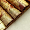 袋帯 六通柄 フォーマル用 正絹 古典柄 箔 扇面 金糸 帯 茶_画像21