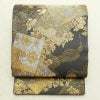 袋帯 六通柄 良品 フォーマル用 正絹 古典柄 箔 金通し 金糸 帯 グレー_画像1