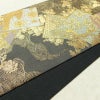 袋帯 六通柄 良品 フォーマル用 正絹 古典柄 箔 金通し 金糸 帯 グレー_画像11