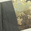 袋帯 六通柄 良品 フォーマル用 正絹 古典柄 箔 金通し 金糸 帯 グレー_画像16