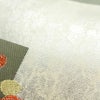 名古屋帯 六通柄 正絹 木の葉・植物柄 名古屋仕立て 箔 帯 白_画像5