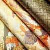袋帯 六通柄 フォーマル用 正絹 幾何学柄・抽象柄 箔 金糸 銀糸 帯 橙_画像20
