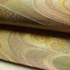 袋帯 観世流水文 六通柄 美品 フォーマル用 正絹 流水・波柄 箔 金通し 金糸 帯 緑・うぐいす色_画像7