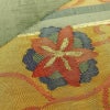 袋帯 太鼓柄 一般用 正絹 花柄 金糸 緑・うぐいす色_画像3