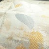 名古屋帯 六通柄 良品 正絹 花柄 名古屋仕立て 箔 金糸 椿 帯 金・銀_画像6