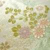 袋帯 六通柄 フォーマル用 正絹 花柄 箔 金糸 帯 緑・うぐいす色_画像6