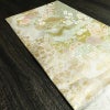 袋帯 六通柄 フォーマル用 正絹 花柄 箔 金糸 帯 緑・うぐいす色_画像18